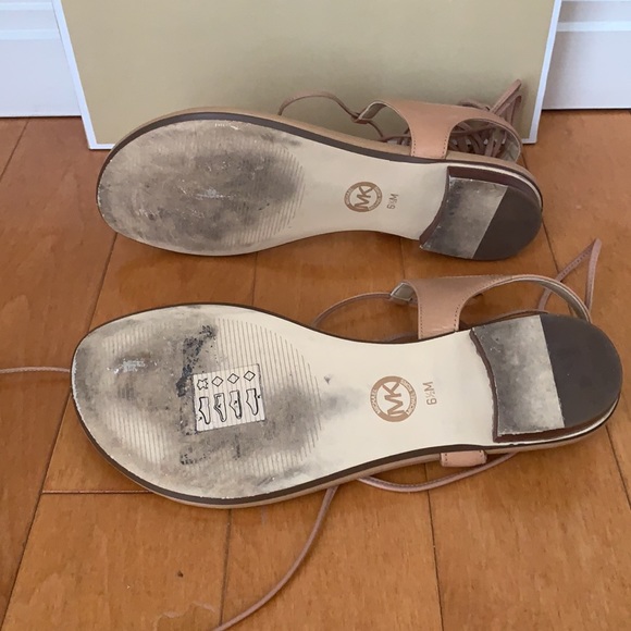 Michael Michael Kors Gladiator Leather Lace Up Sandals - Picture 5 of 5